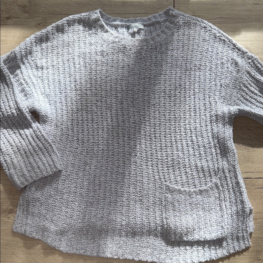 Habitat Textured Gray Sweater - Picture 2 of 8